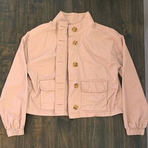 Old Navy Pink Jacket with Button Front